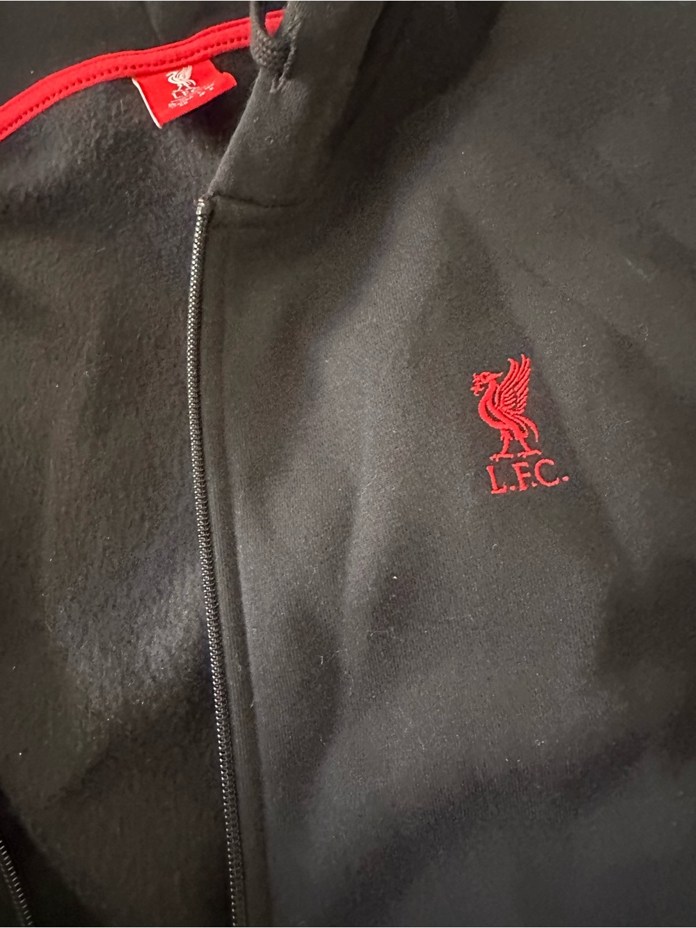 Official L.F.C. Liverpool Football Club Zip Through Hoodie Black M NEW - Picture 7 of 11